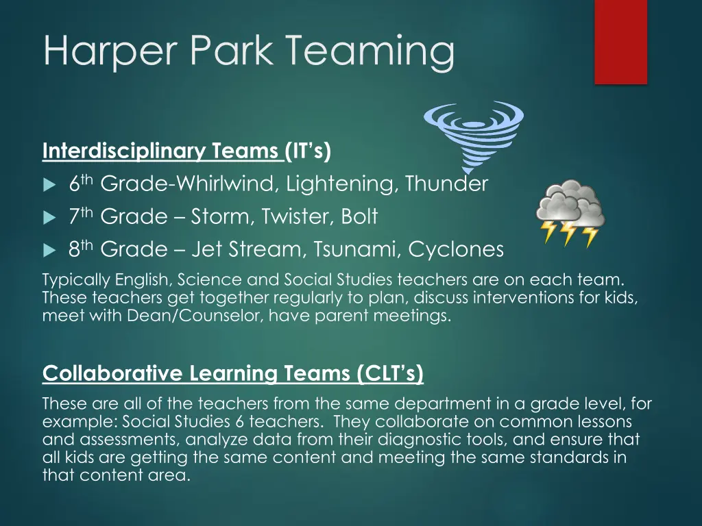 harper park teaming