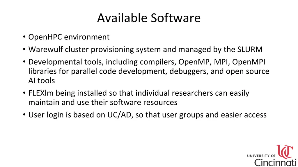 available software