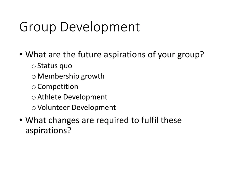 group development