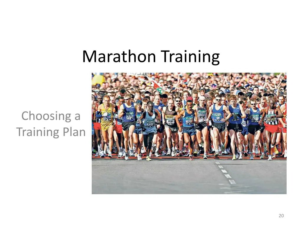 marathon training