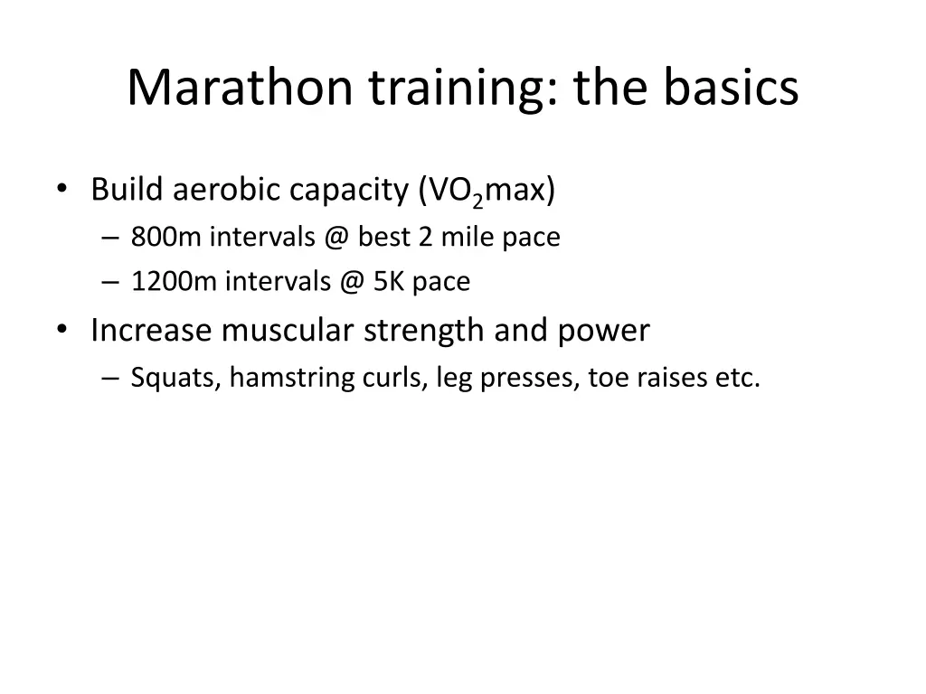 marathon training the basics 1