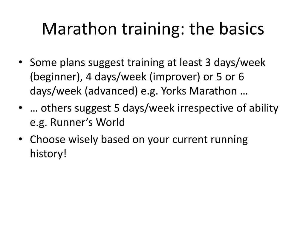 marathon training the basics 2