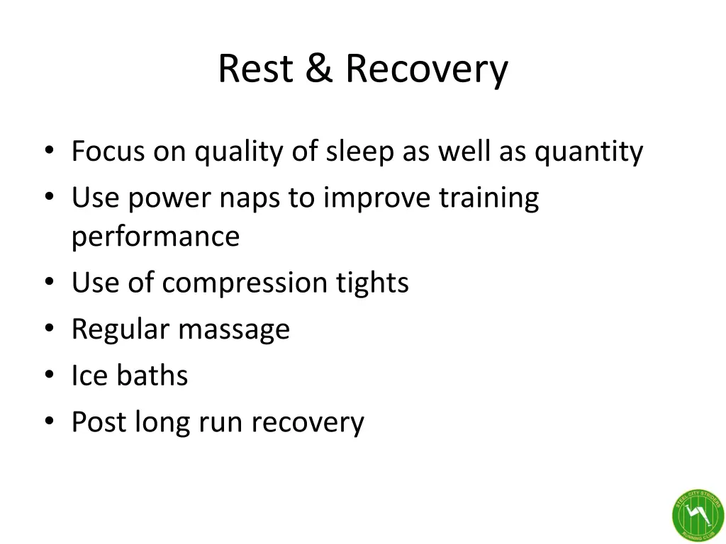 rest recovery