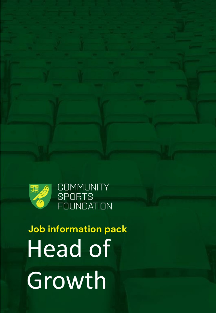 job information pack head of growth