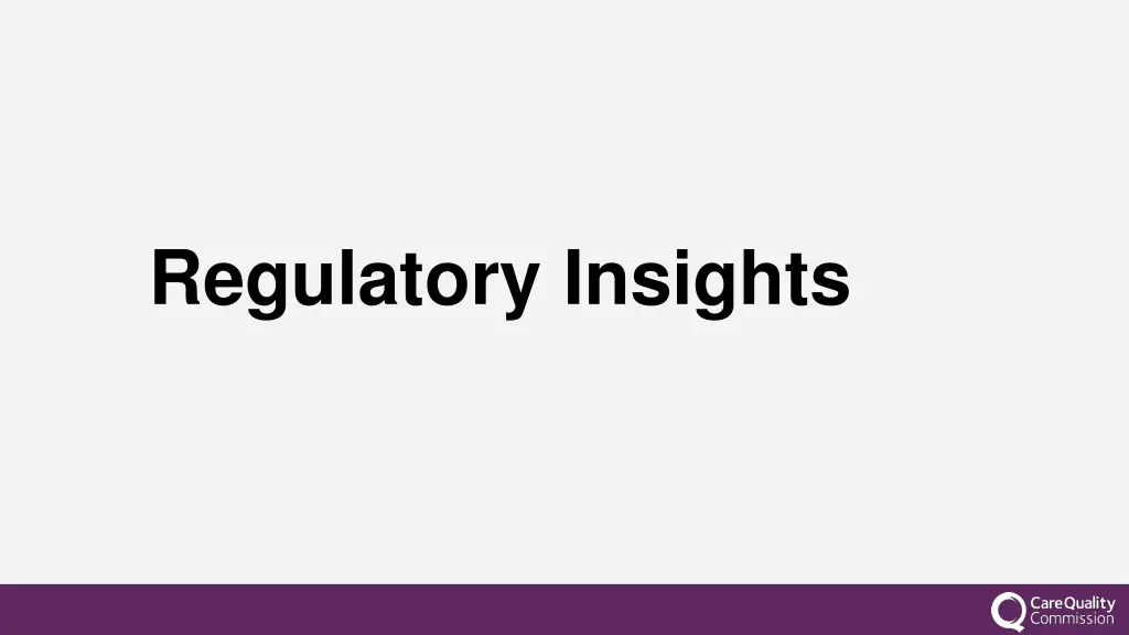 regulatory insights