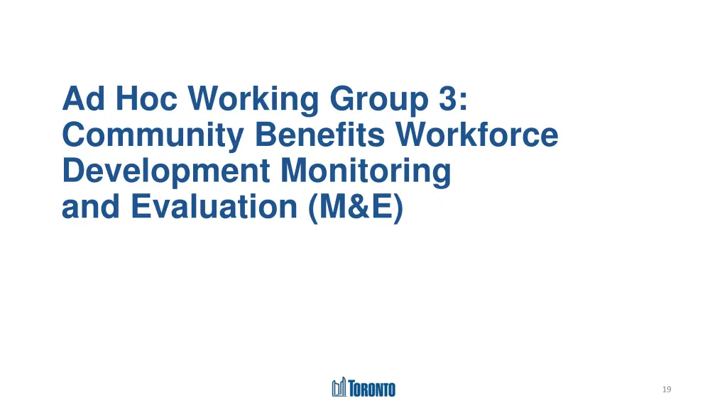 ad hoc working group 3 community benefits