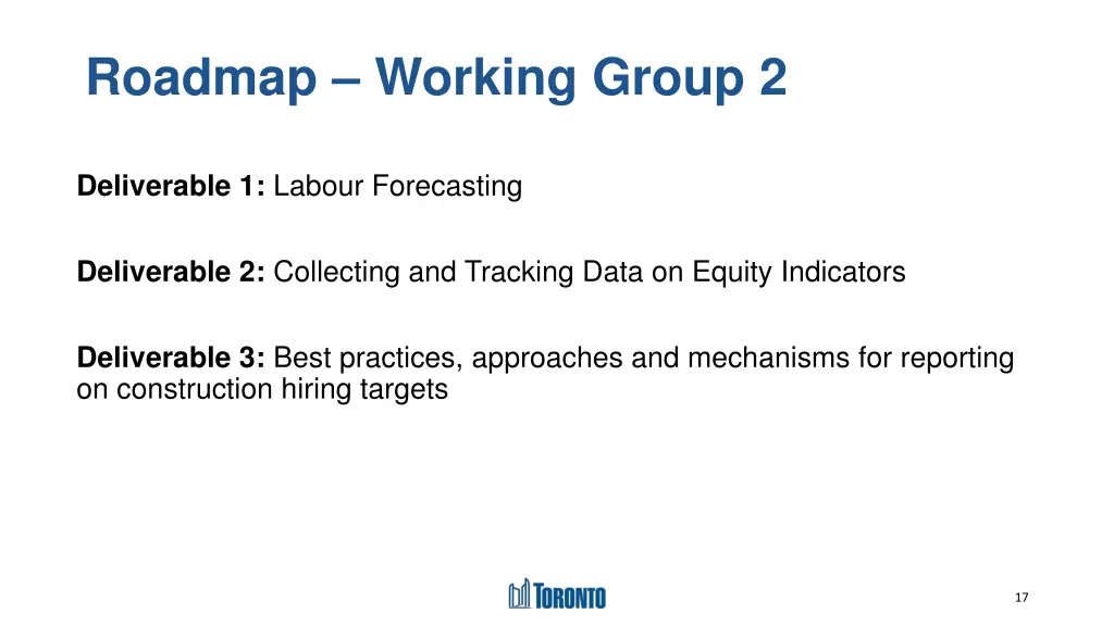 roadmap working group 2