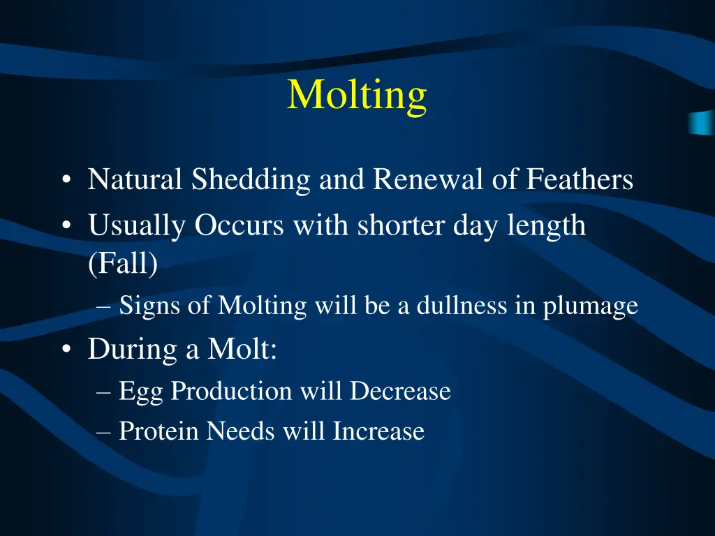 molting