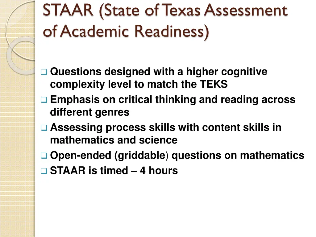 staar state of texas assessment of academic 1