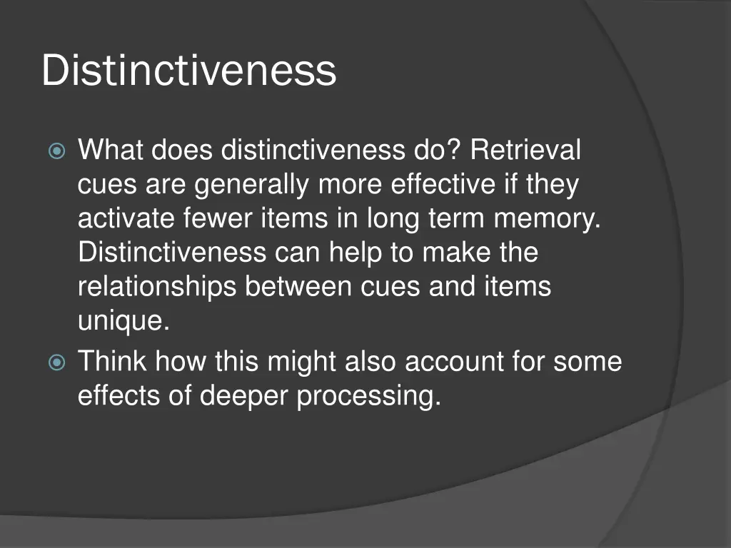 distinctiveness 2