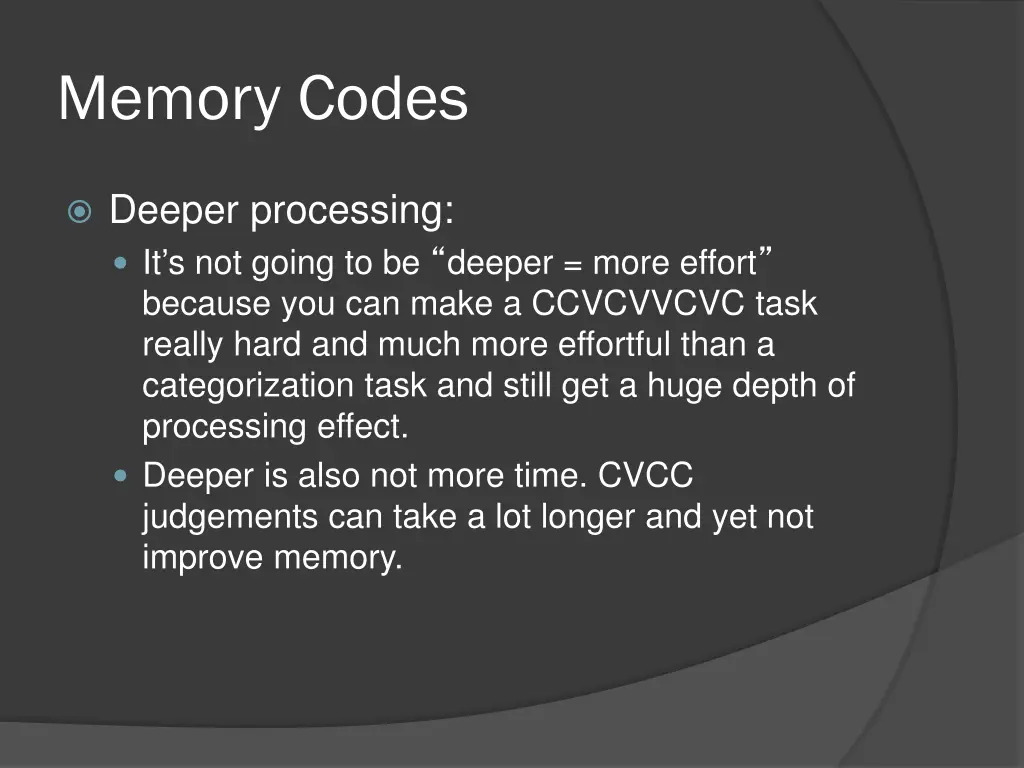 memory codes 1