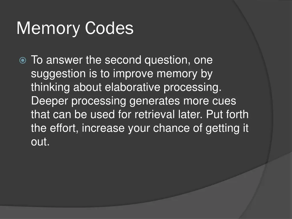 memory codes 7