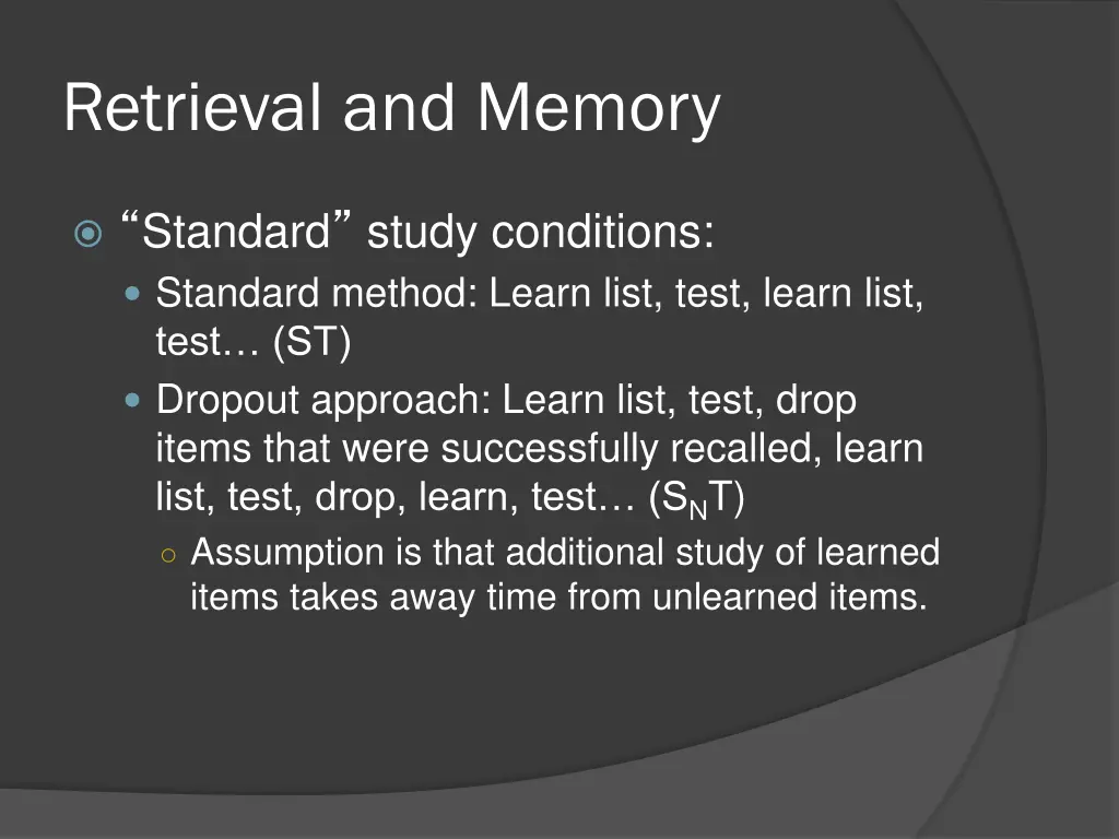 retrieval and memory 2