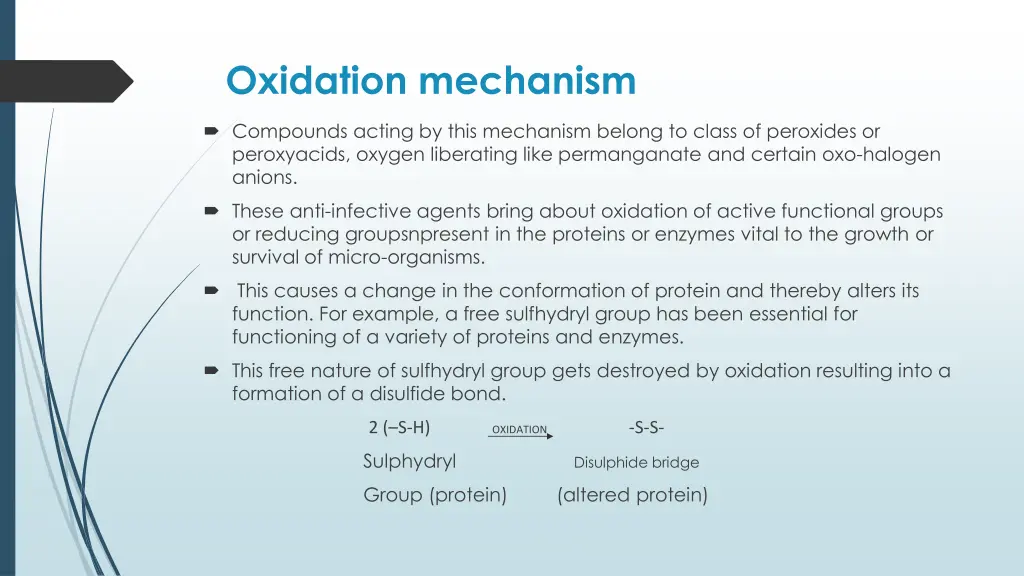 oxidation mechanism