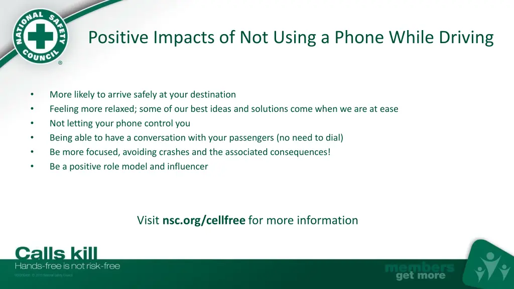 positive impacts of not using a phone while