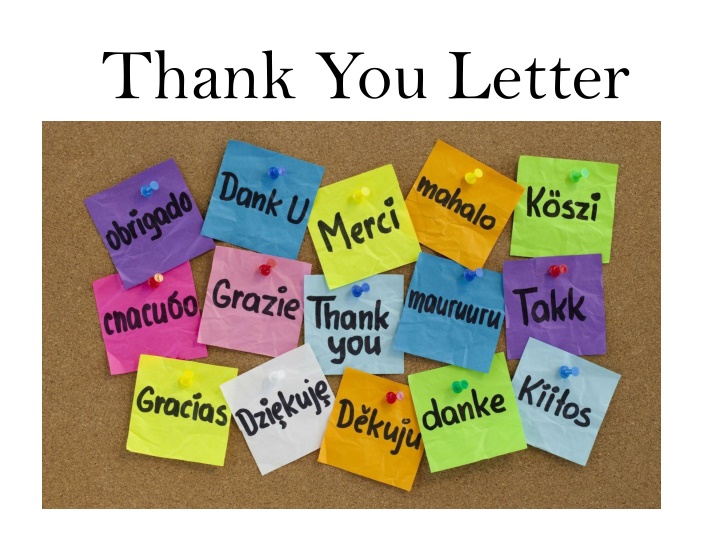 thank you letter