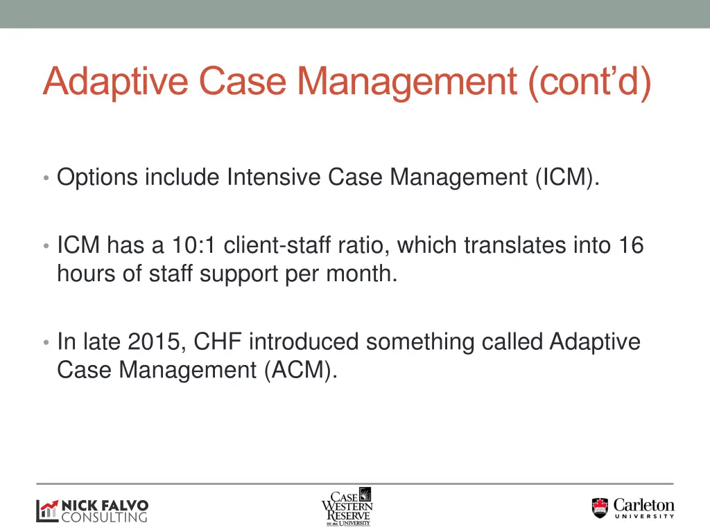 adaptive case management cont d