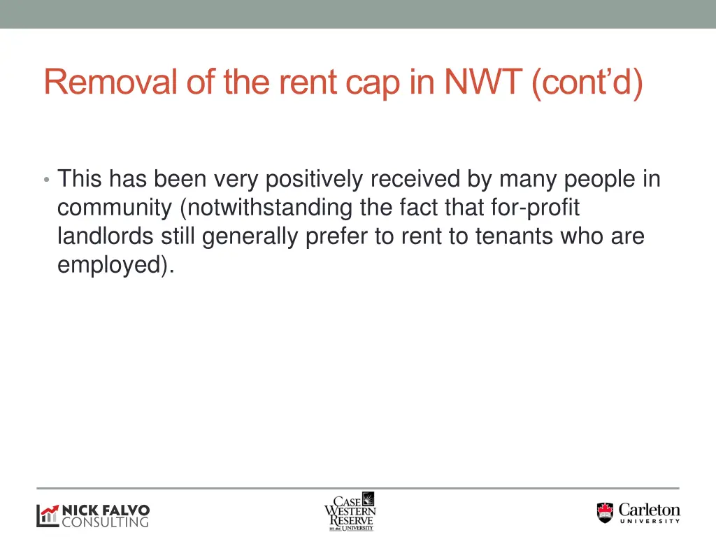 removal of the rent cap in nwt cont d 2