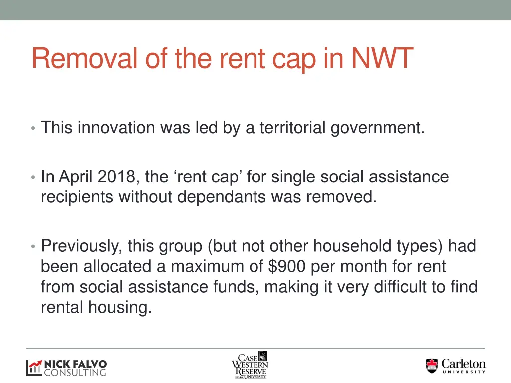 removal of the rent cap in nwt