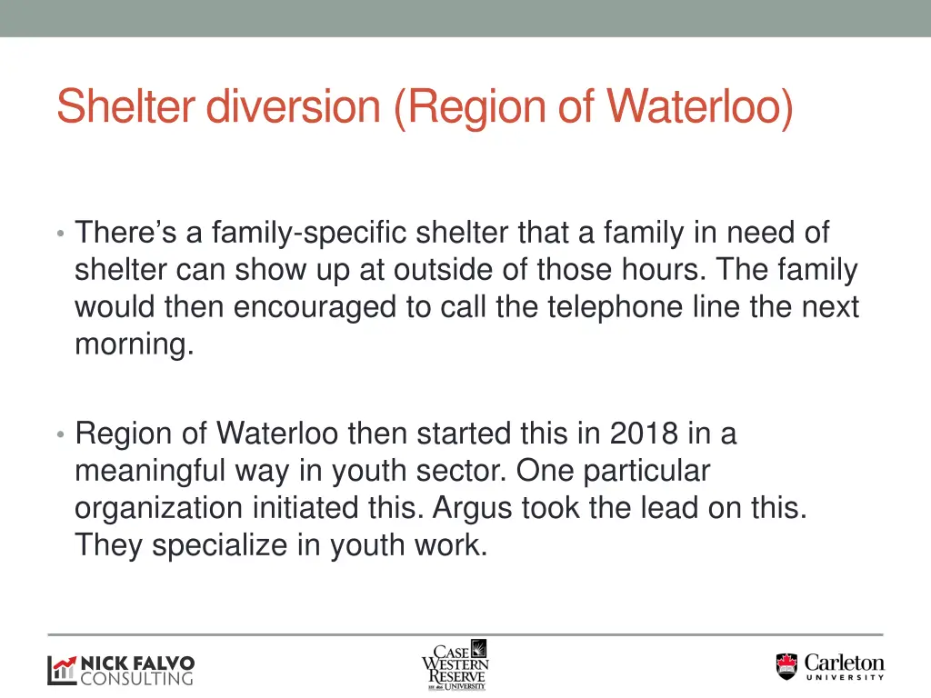 shelter diversion region of waterloo 1