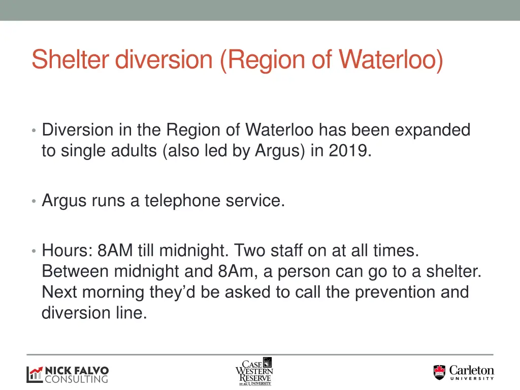 shelter diversion region of waterloo 2