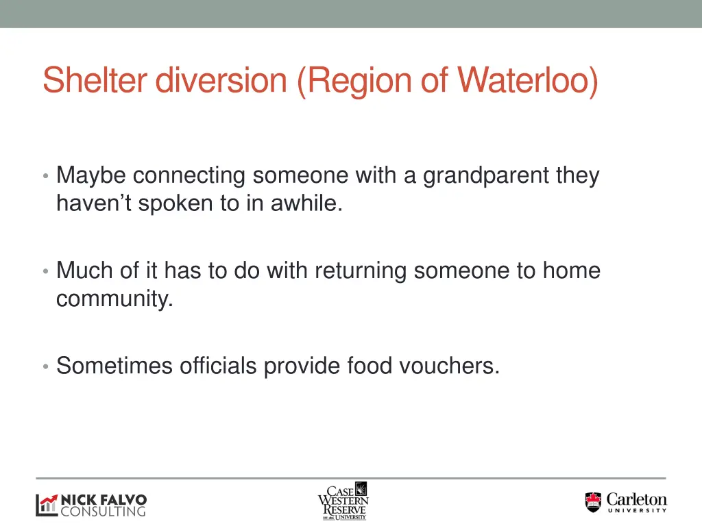 shelter diversion region of waterloo 6