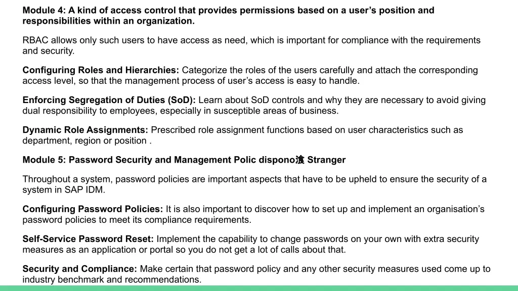 module 4 a kind of access control that provides