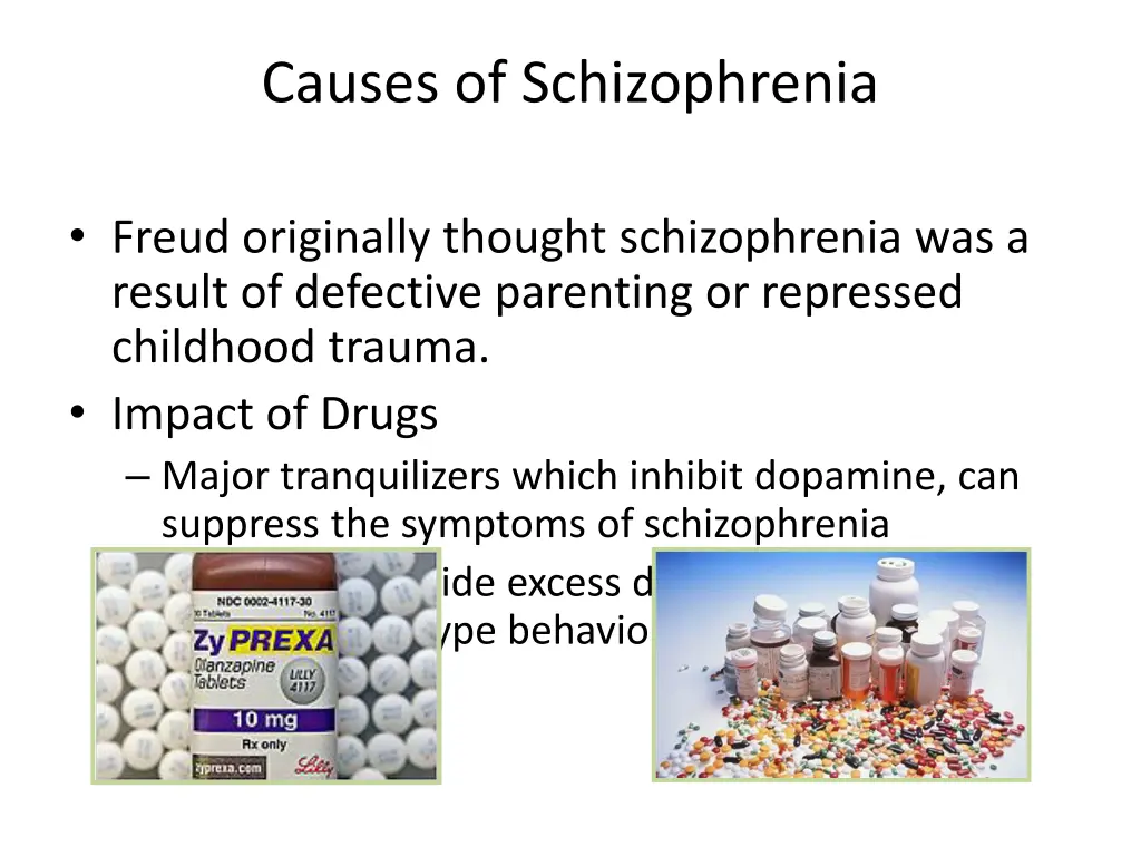 causes of schizophrenia