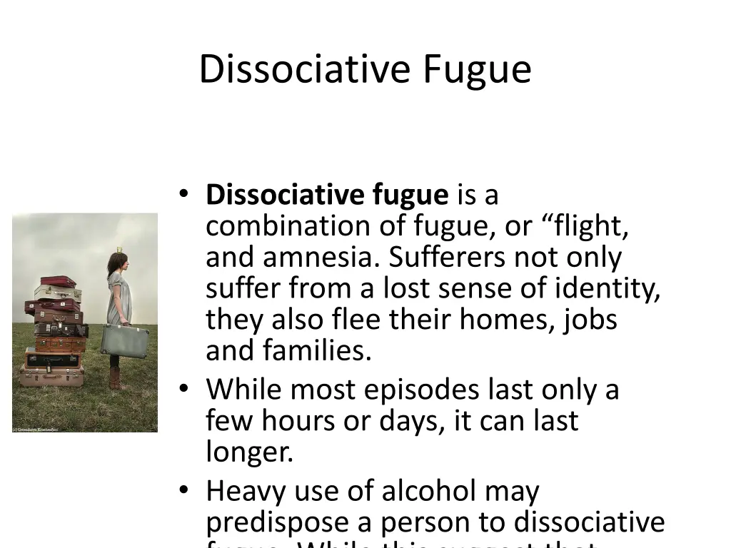 dissociative fugue