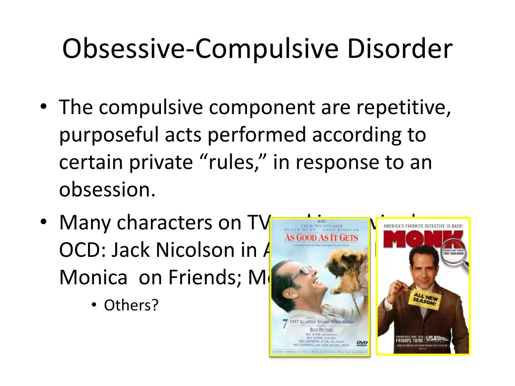 obsessive compulsive disorder 1