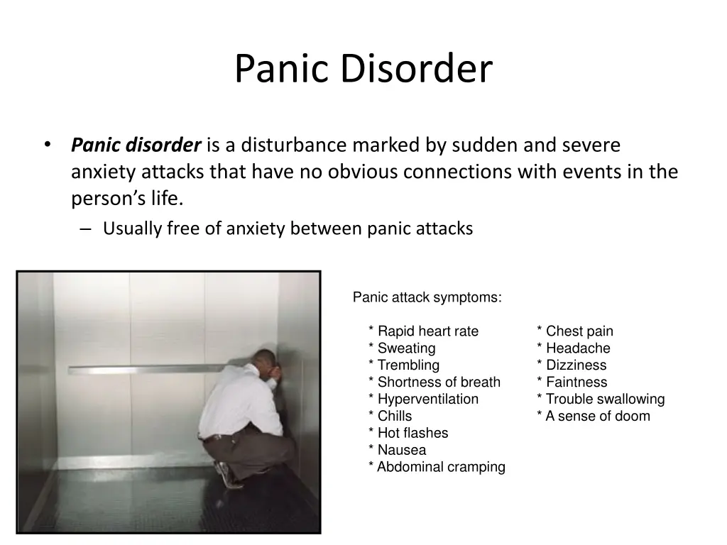 panic disorder