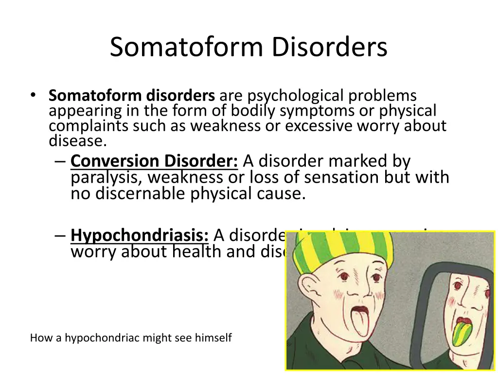 somatoform disorders