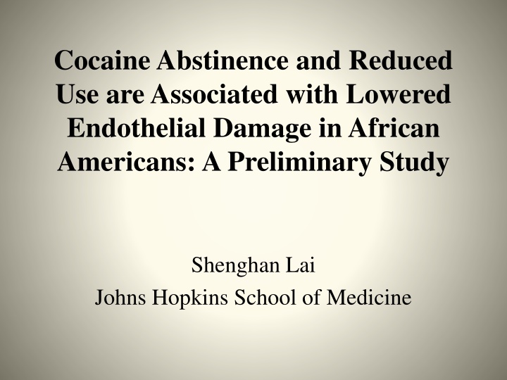 cocaine abstinence and reduced use are associated