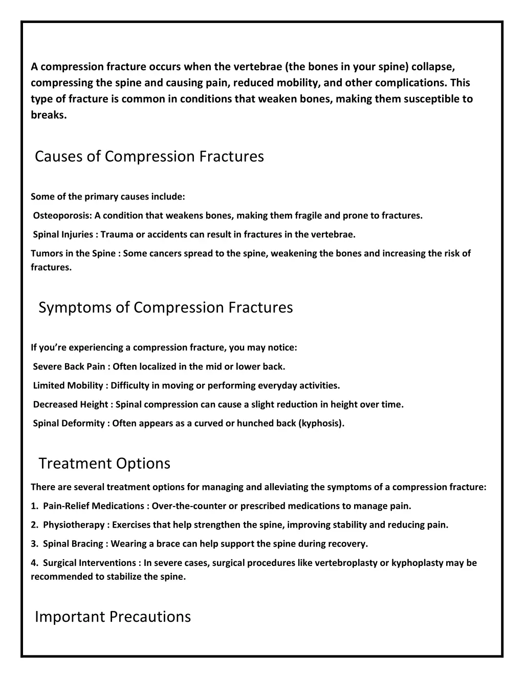 a compression fracture occurs when the vertebrae