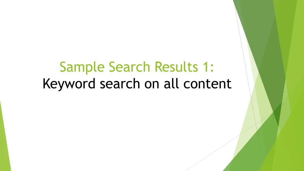 sample search results 1 keyword search