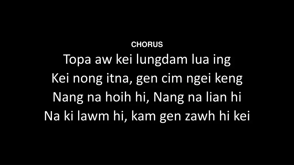 chorus