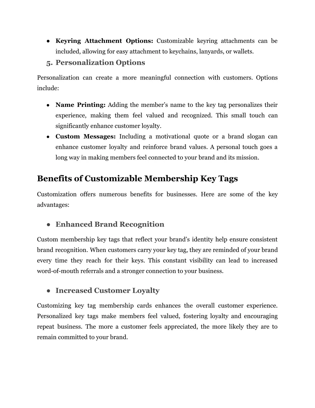 keyring attachment options customizable keyring