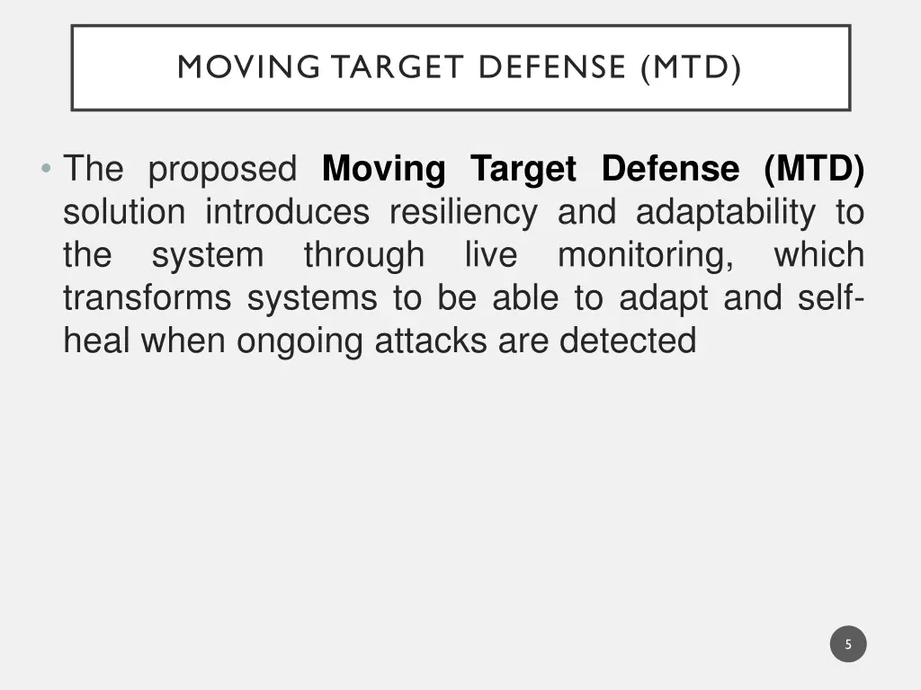 moving target defense mtd 1