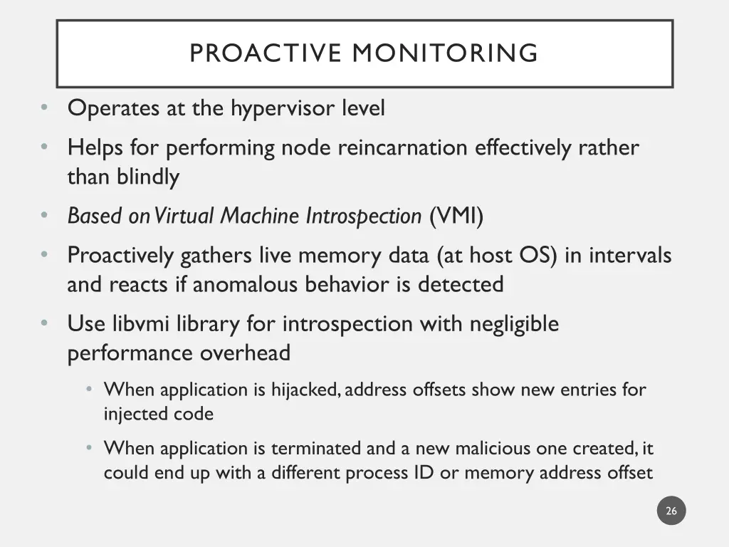 proactive monitoring