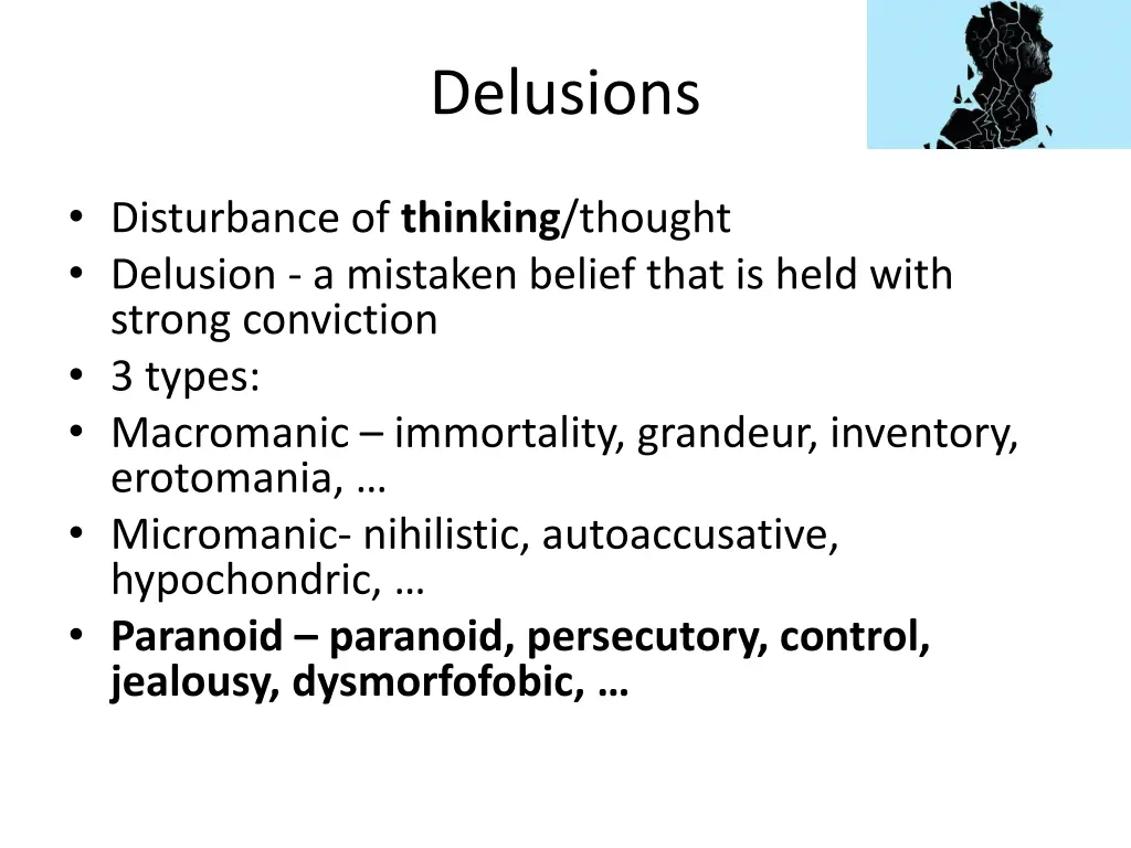 delusions