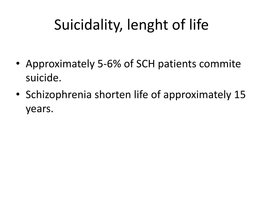 suicidality lenght of life