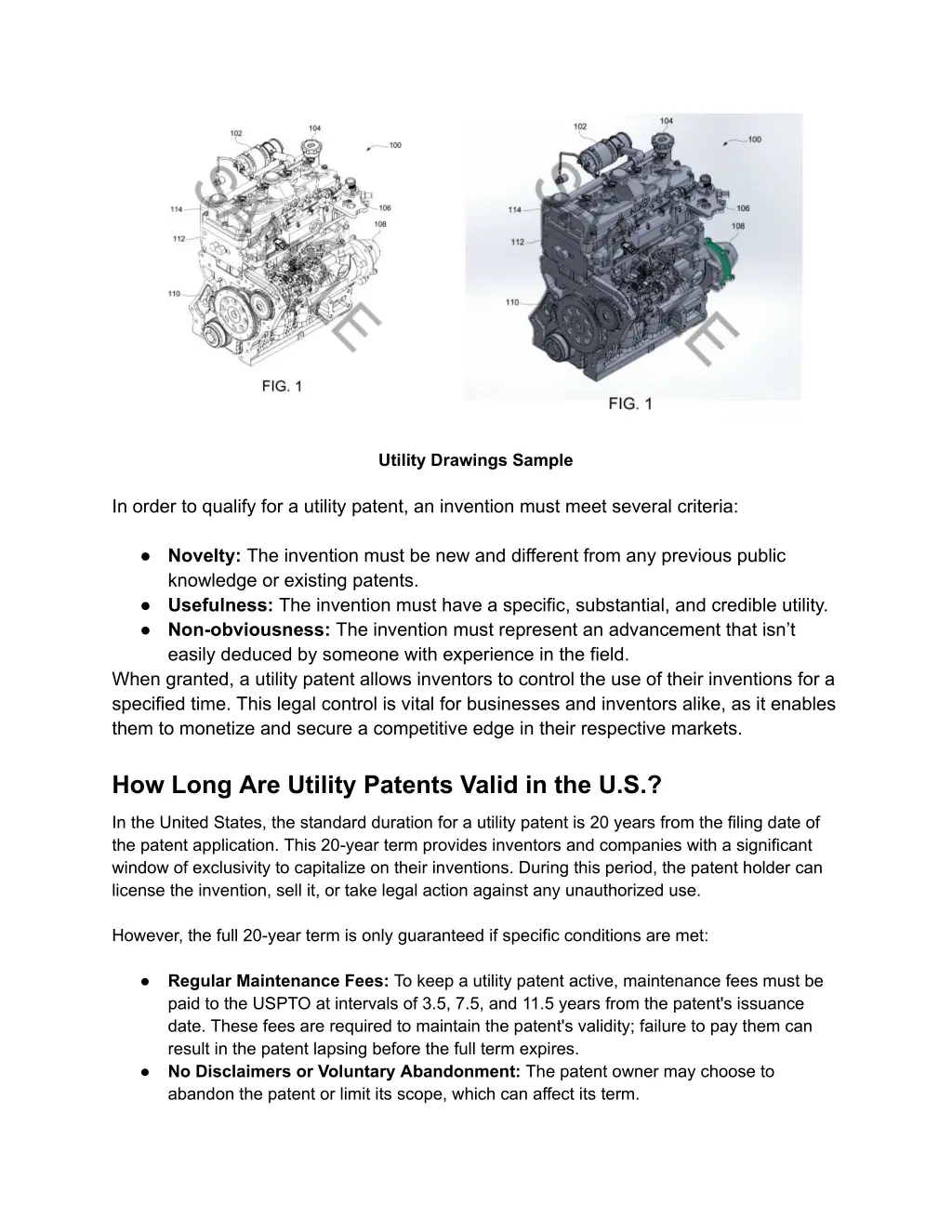 utility drawings sample