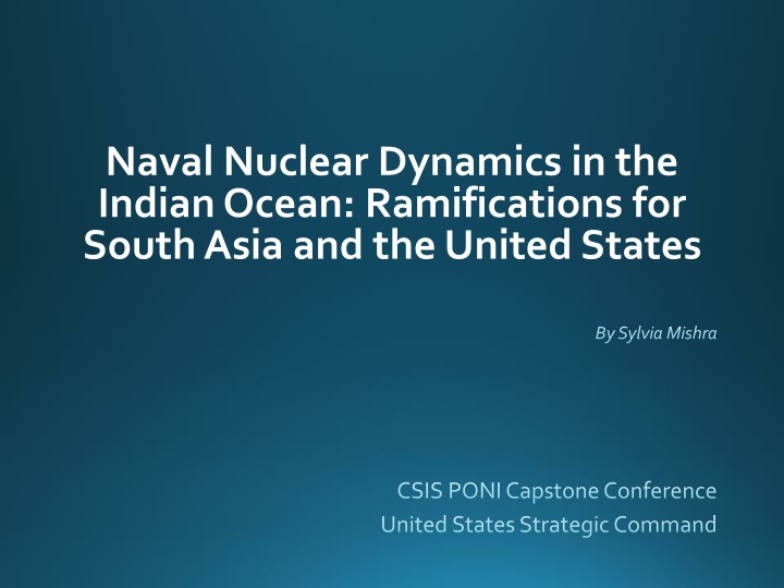 naval nuclear dynamics in the indian ocean