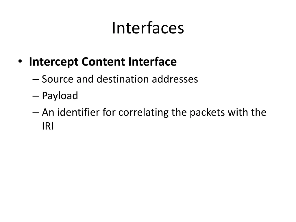 interfaces 1