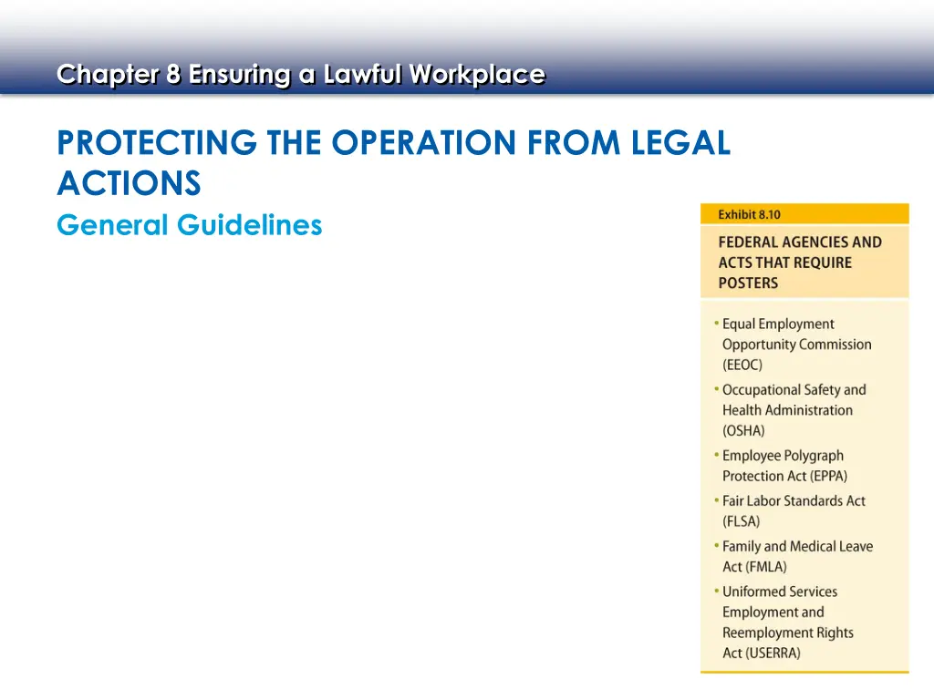 chapter 8 ensuring a lawful workplace 13