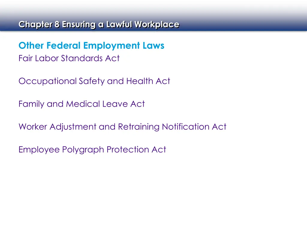 chapter 8 ensuring a lawful workplace 2