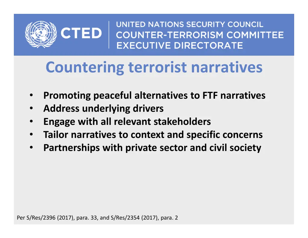 countering terrorist narratives