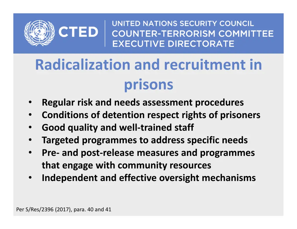 radicalization and recruitment in prisons regular