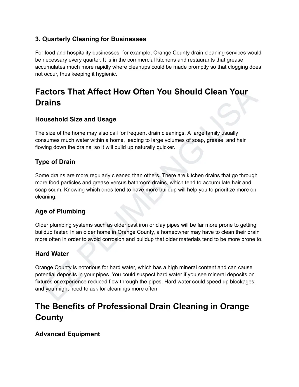 3 quarterly cleaning for businesses