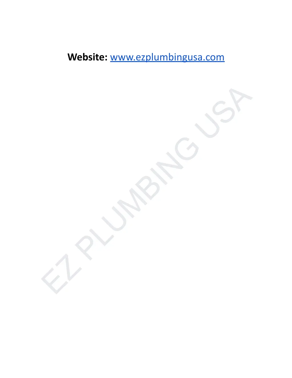 website www ezplumbingusa com